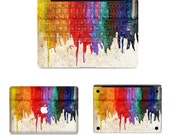 MELTED CRAYON ART Designer MacBook Decal Whole Skin Set Removable Vinyl Sticker Top Keyboard Bottom Skins Melted Crayons Melt Crayon Art
