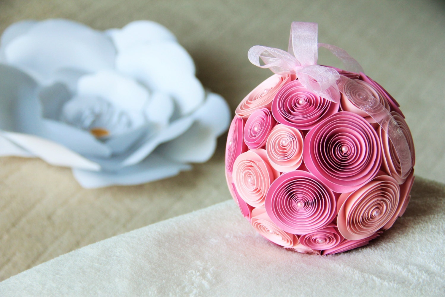 paper flower pomanders