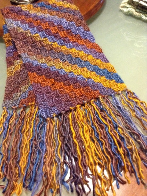 Items similar to Scarf with tassels on Etsy