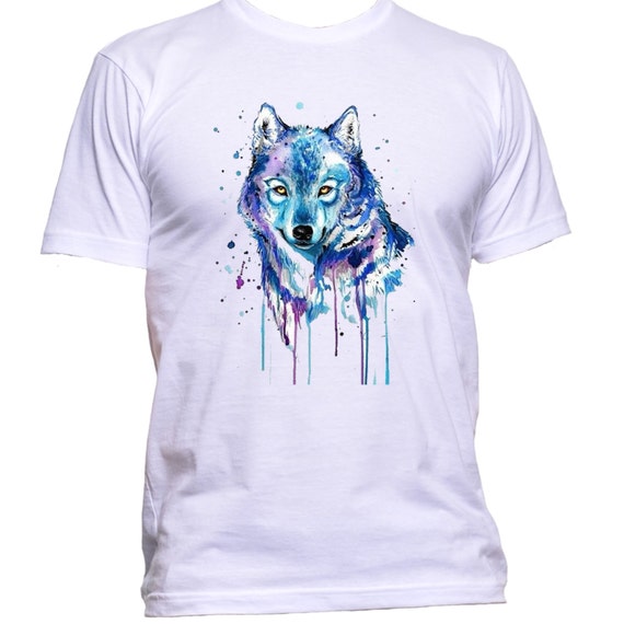 Rainbow Wolf T-Shirt Adult 100% Cotton Best Instagram Look Tee