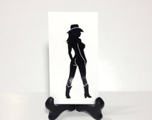 Unique Cowgirl Decals Related Items Etsy