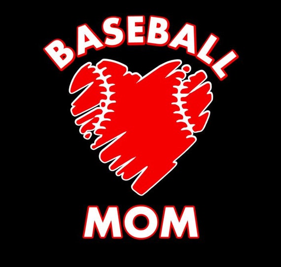 Download Baseball Mom With Ragged Heart and Laces SVG HTV Cutting