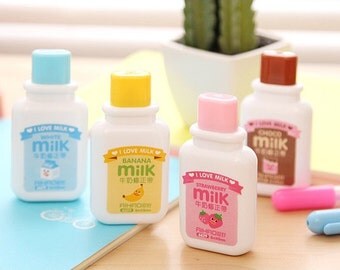 Milk Correction Tape / Back To School / Kawaii Correction Tape / Milk Bottle Tape / Office Supplies / Cute Correction Tape / Milk Tape