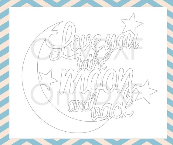 SALE Love you to the moon and back DXF File / Cut File