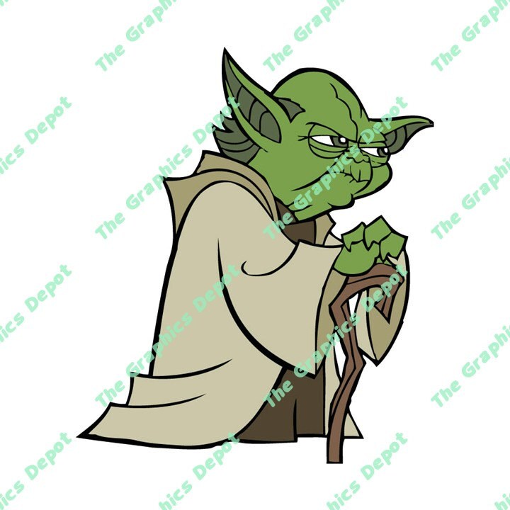 Star Wars Yoda svg file studio3 eps ai files Digital