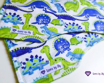 Baby Burp Cloths - Dinosaur Set of 2