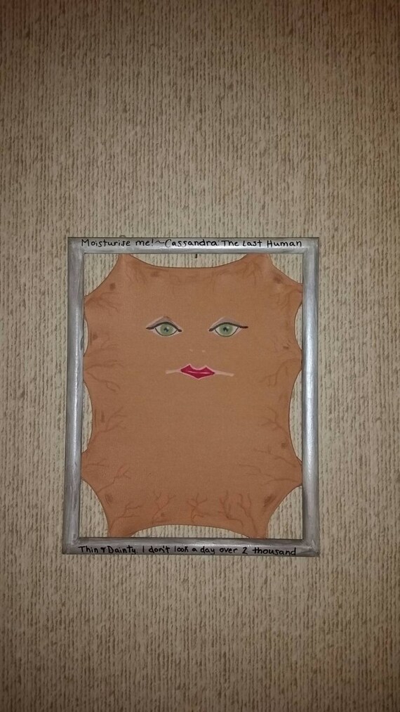 Cassandra The Last Human Doctor Who wall decor Upcycled