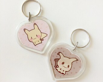 Pokemon Pikachu Mimikkyu Doublesided Keychain