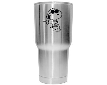 Snoopy Decal, Snoopy Sticker, Peanuts Decal, Snoopy, Joe Cool, Peanuts, Yeti decal, Gift for Wife, Decal, Decals, Stickers, Car, Window