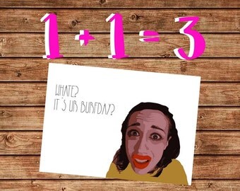 Printable It's Your Birthday Card, Funny Birthday Card, Miranda Sings Card, Haters Back Off, Instant Download