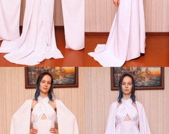 Daenerys Targaryen Game of Thrones 5th season white costume cosplay dress helloween