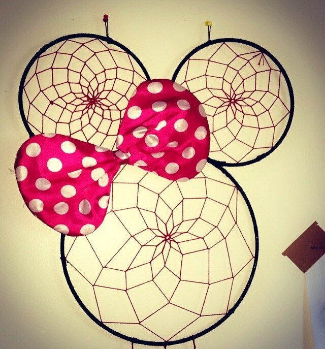 Minnie Mouse dream catcher by SierrasHomemades on Etsy