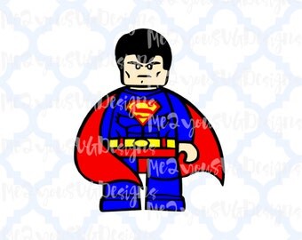 Lego Superman SVG,EPS,PNG,Studio