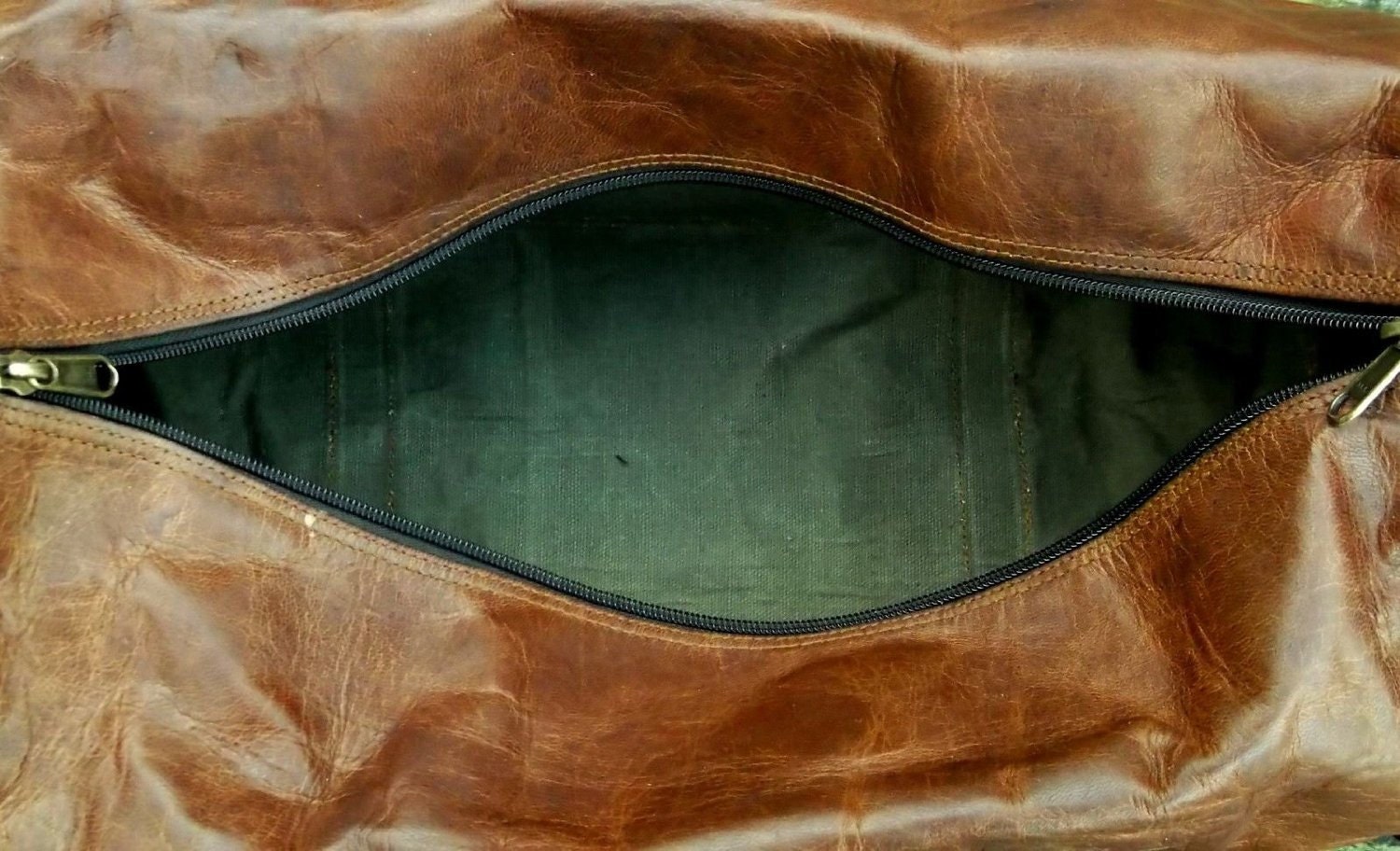 Hand Made Chic Rustic Leather Travel Bag 100 Real Leather