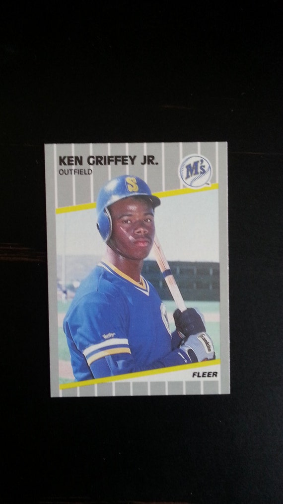 1989 Ken Griffey Jr ROOKIE Card Fleer 548 M NM Going