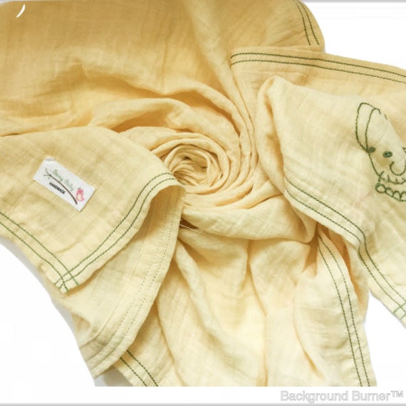 Items similar to Muslin blanket, receiving blanket, double gauze, light