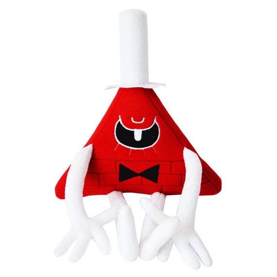 Angry Evil Red Bill Cipher Gravity Falls Plush Toy Handmade