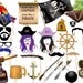 Pirate Party Photo booth Props: PRINTABLE PARTY by stickericashop