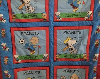 Charlie Brown and Snoopy blanket
