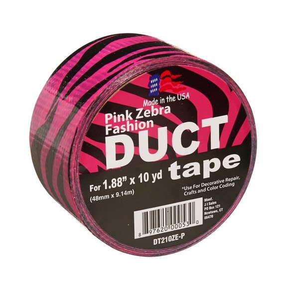 Pink Zebra Print Fashion Duct Tape