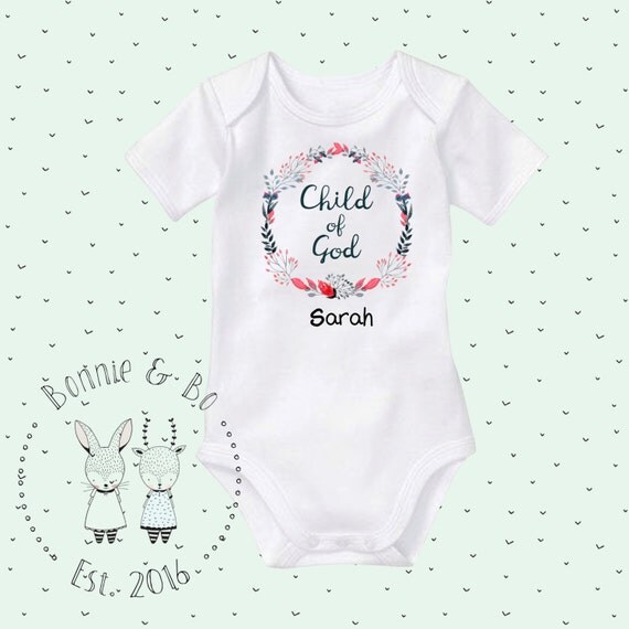 Child of God Christian Onesies Religion baby clothes