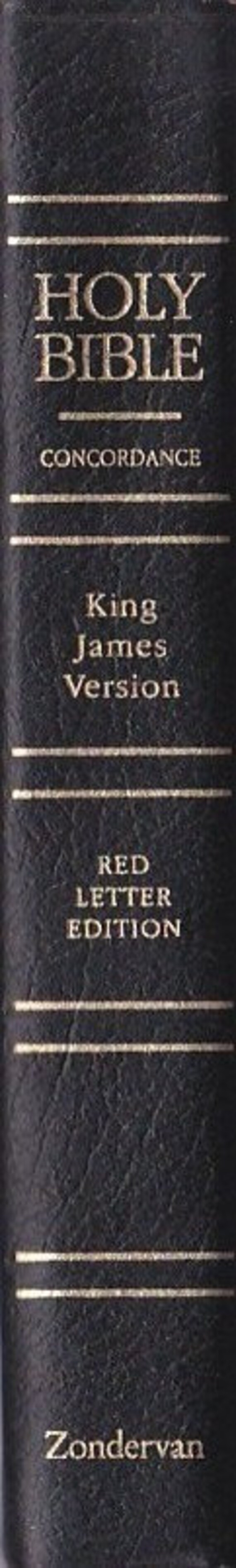 Holy Bible Concordance Red Letter Edition Zondervan