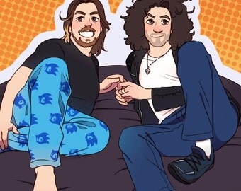 Game Grumps - Grump and Not So Grump 12x18" poster print