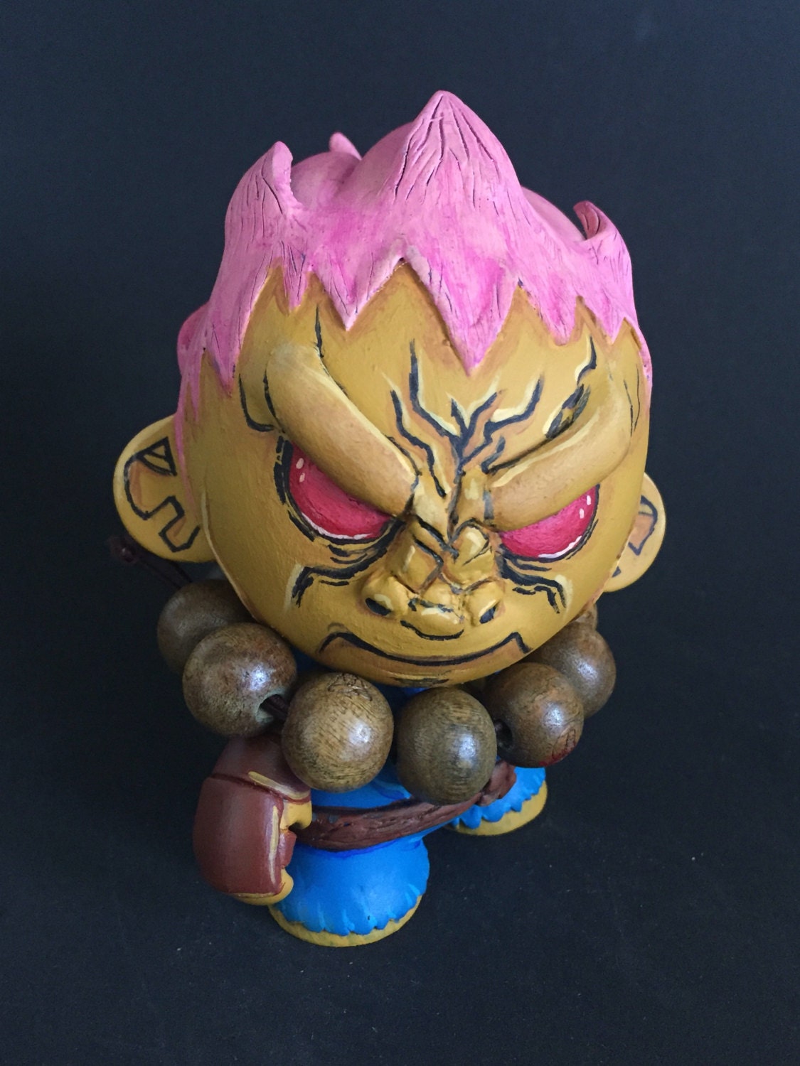 Akuma Street Fighter Custom Vinyl Toy By Wearehungryghosts On Etsy