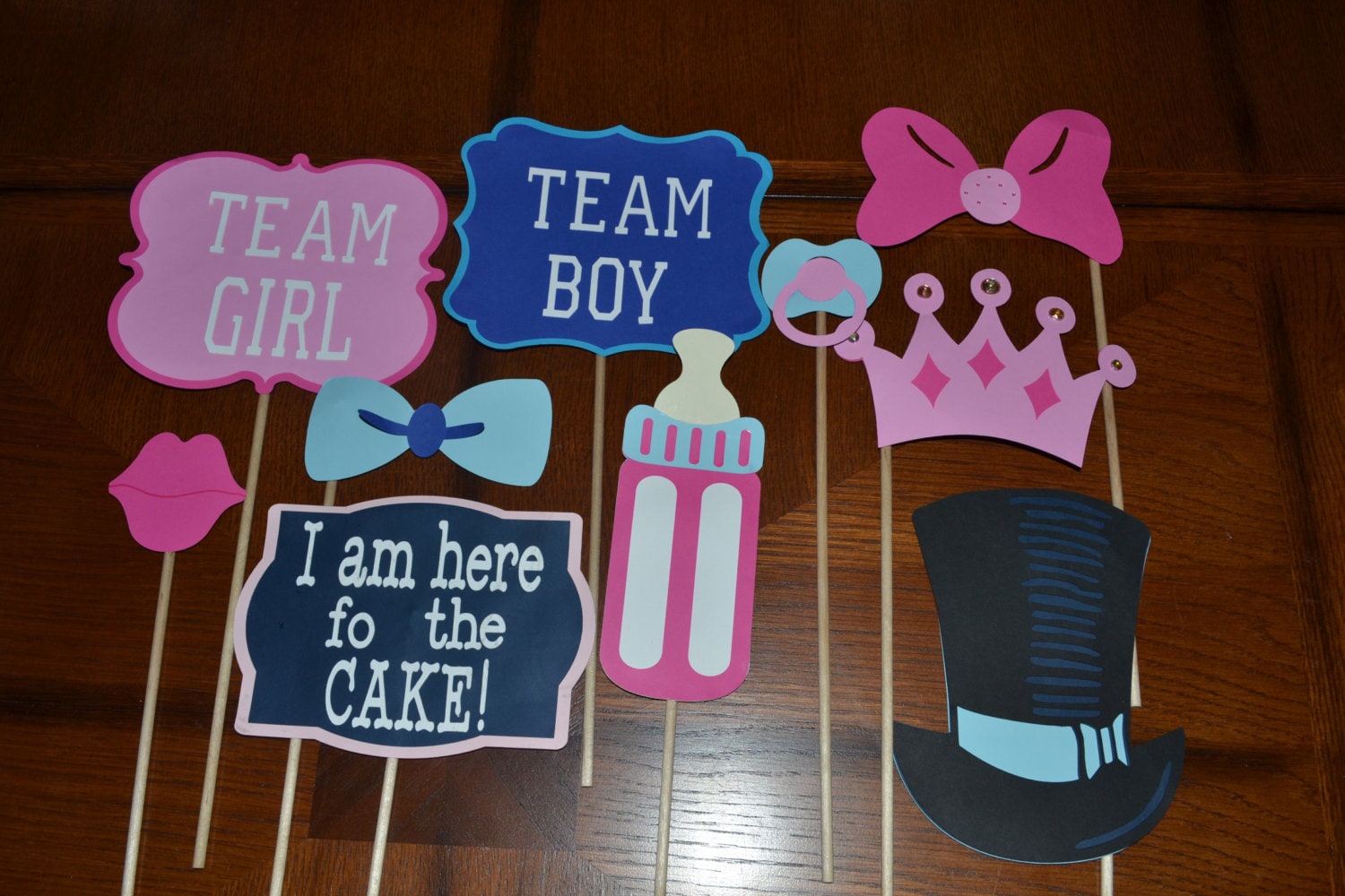 Gender Reveal Photo Booth Props It's a Girl by EventsbyElyse