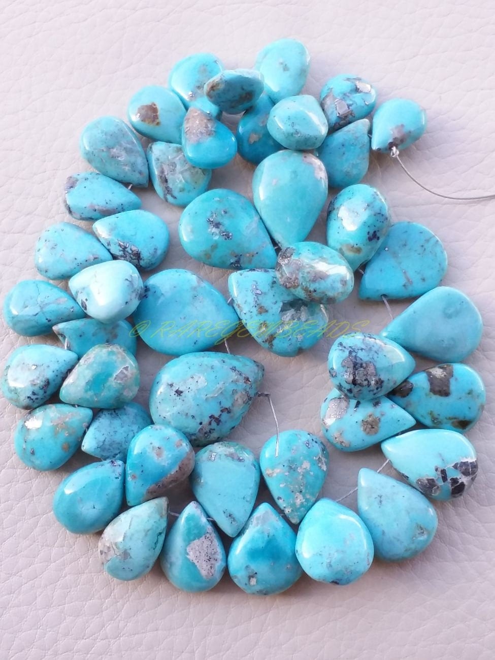 Natural Arizona Turquoise Pear Sleeping Beauty Turquoise