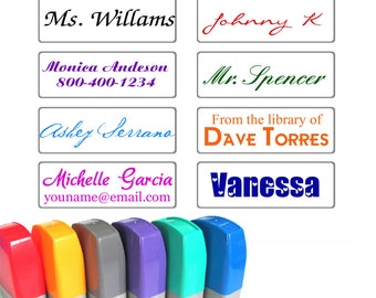Custom Self Inking stamp - Personalized signature stamp - business company stamp - custom name stamp - rubber stamp - pre ink stamp