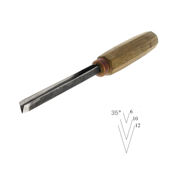 Wood carving chisels Vchisel chisels wood by WoodCarvingTools