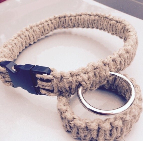 Hemp dog collar