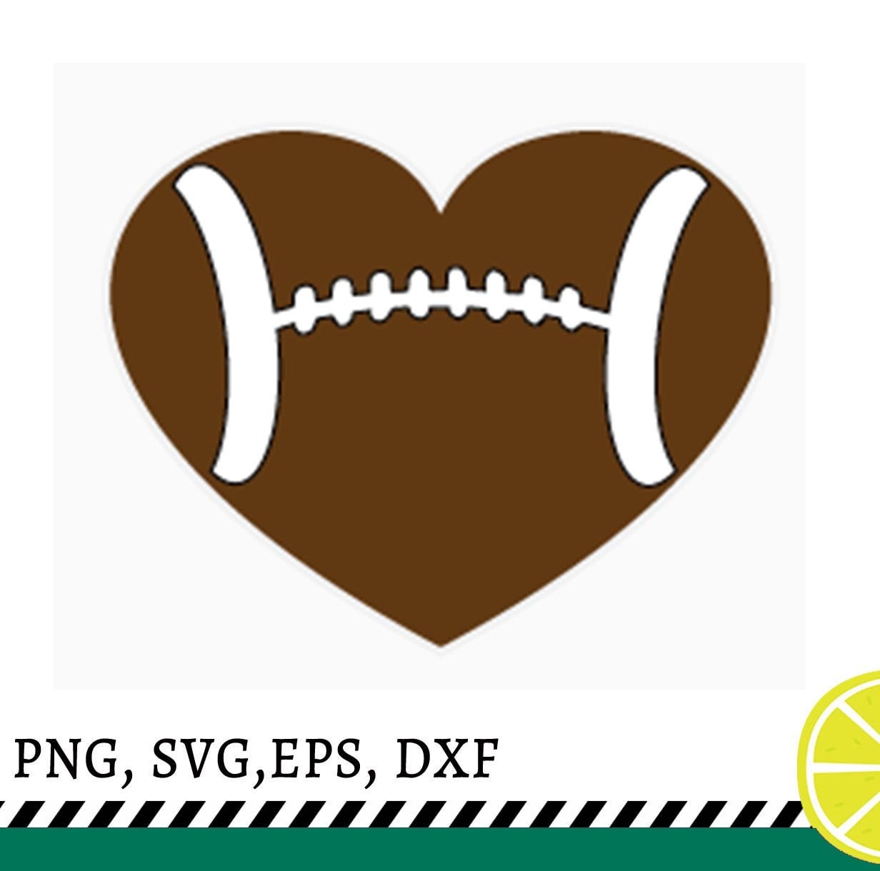 Download Football heart SVG DXF EPS svg cutting files by ...