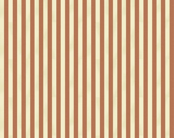Linen Beige Stripes Fabric Vintage By The Yard Curtain Fabric ...