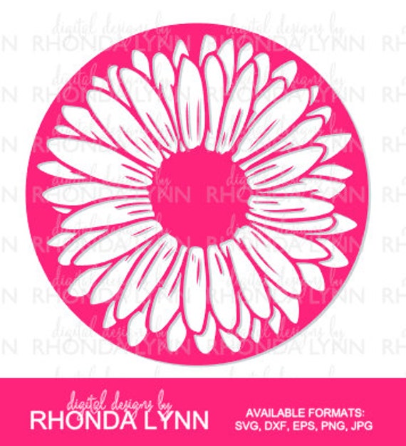 Gerber Daisy SVG dxf eps jpg png vector cut file by DDbyRhondaLynn