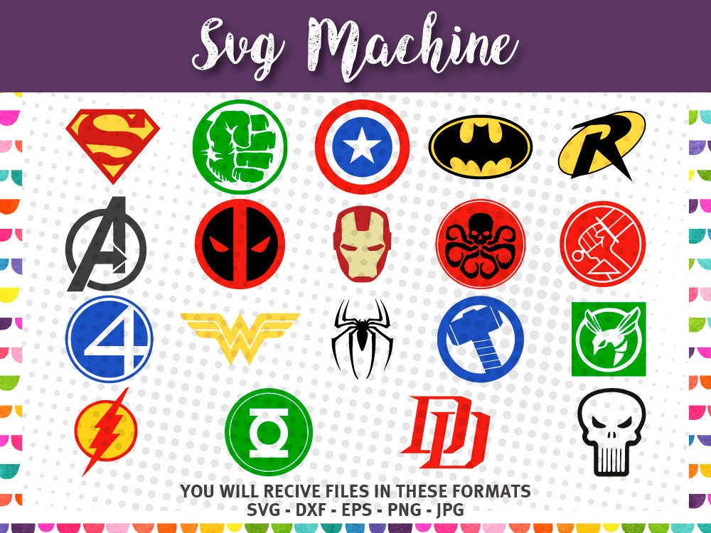 Download Superhero digital file Superheroes SVG Superhero logo SVG