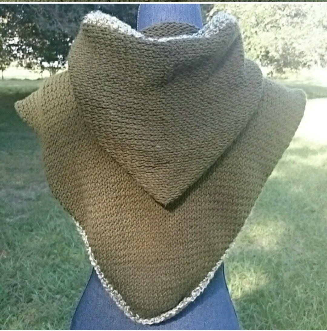 Hand Knit Everything Hoodie Hooded Cowl Scarf Fall