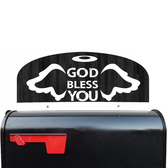 God Bless Religious Mailbox Cover by AddressScope on Etsy