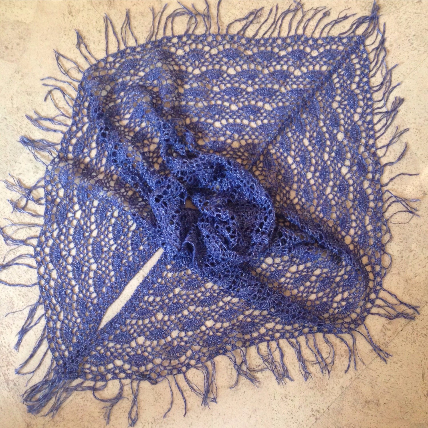 Crochet Shawl linen by STrHandmade70 on Etsy