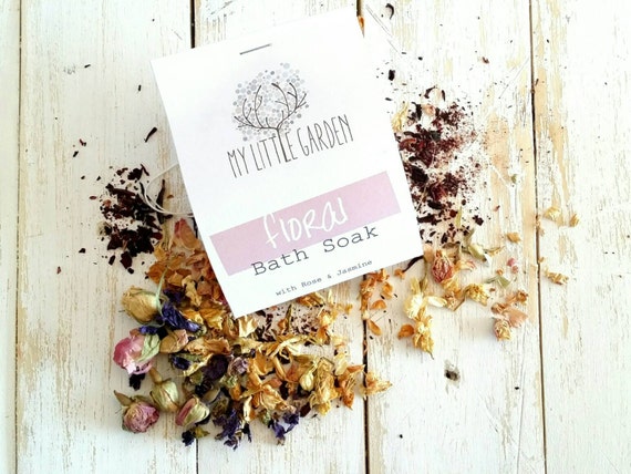 Thé floral de bain baignoire thé rose thé de par mylittlegardenshop Rose Baignoires Créatif