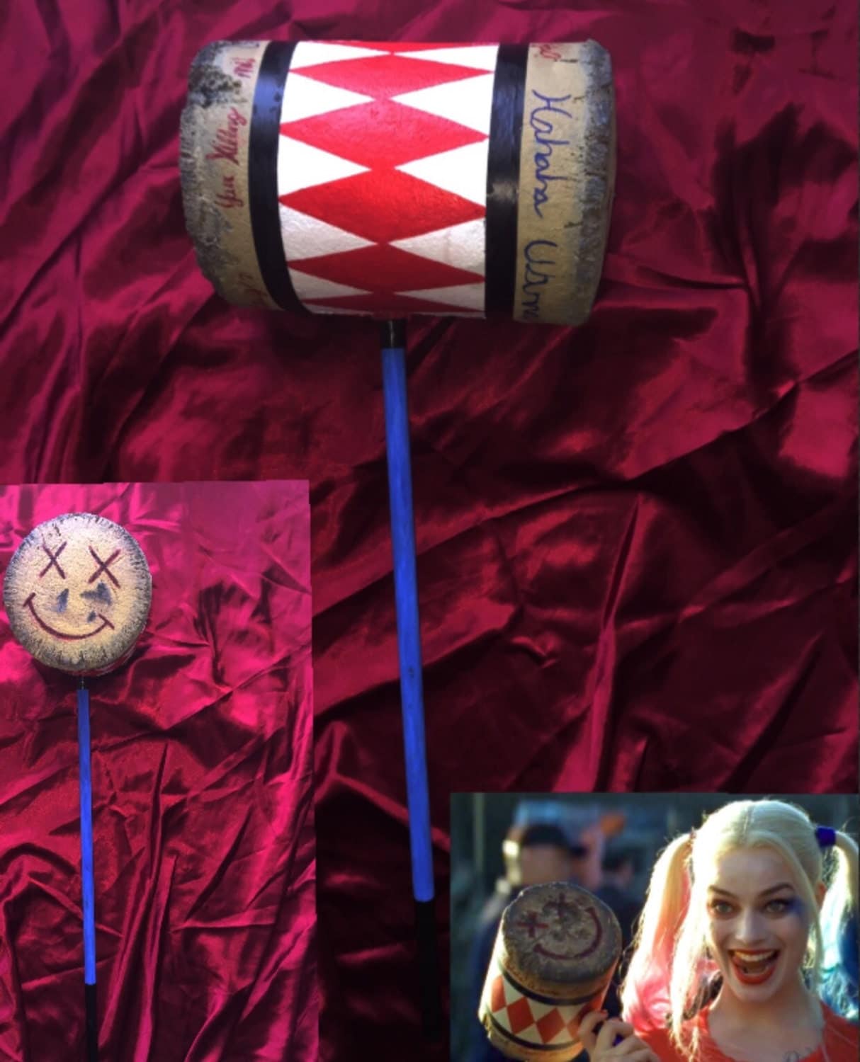 Harley Quinn mallet suicide squad replica prop life size movie