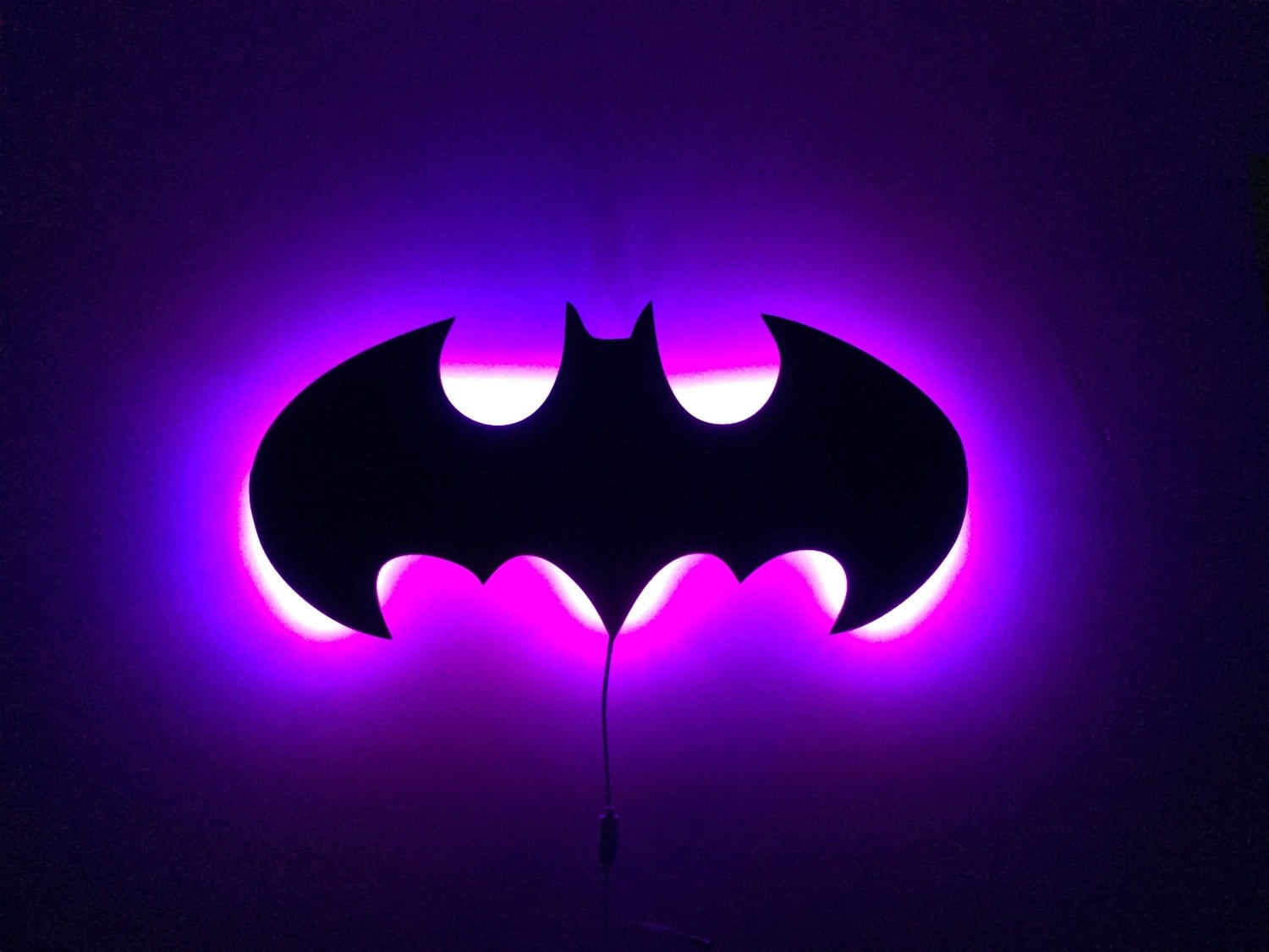 Batman Sign Light Illuminated Batman Logo Wall Sign Batman