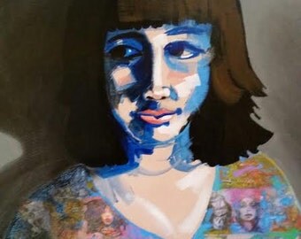 Abstract figurative painting