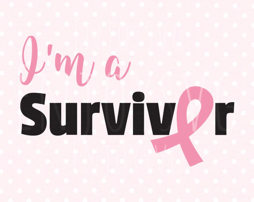 Download I'm a survivor svg file Ribbon SVG Files Cancer Ribbon SVG