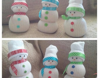 Sock snowman - Snowmen - Christmas Decorations - Christmas Snowman