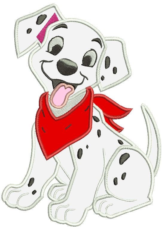 101 Dalmatian Applique Machine Embroidery Design 3 sizes