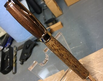 Supreme Fountain Pen 24kt Gold w/ Wenga and Red Palm woods
