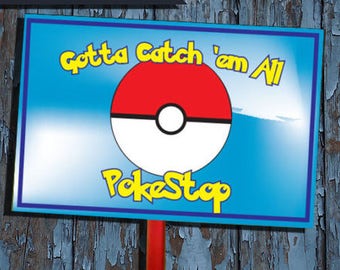 Pokemon, pokemon party decorations, pokemon decorations, pokemon birthday decorations, pokemon birthday, pokemon party, yard signs,