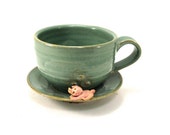 piggy cup and saucer